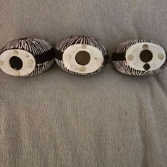 3 Rare MCM Euroline Hand Made in Sri Lanka Tea Light Candle Holders - Picture 2 of 4